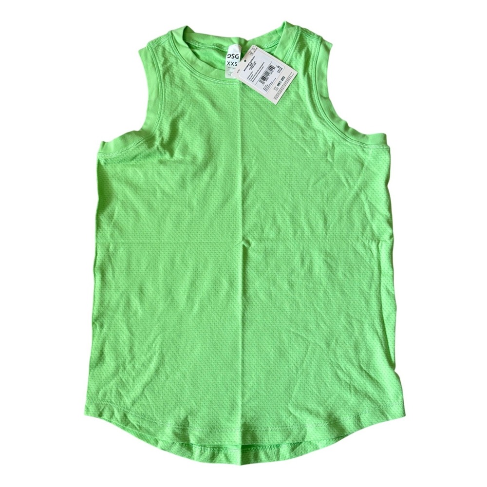 DSG Tank Women XXS‎ Hyper Lime Seamless Workout Top Activewear Neon Green NWT
